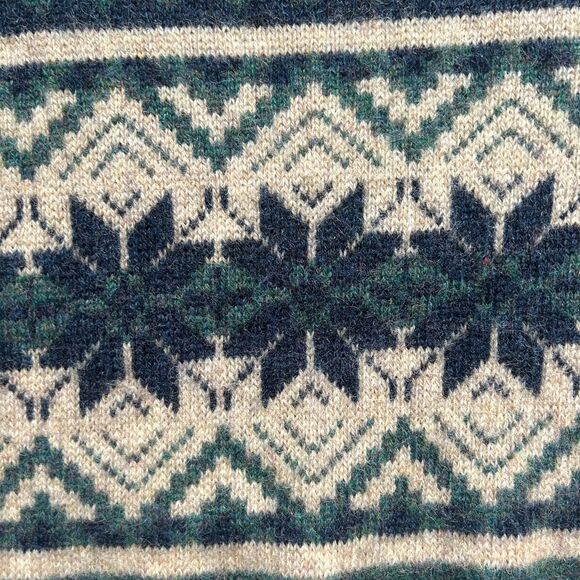 Vintage Paul Harris Design Shetland Wool Fair Isle Tunic Sweater, Size S - Picture 4 of 6